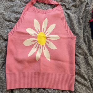 Boho Summer Daisy Crop Top